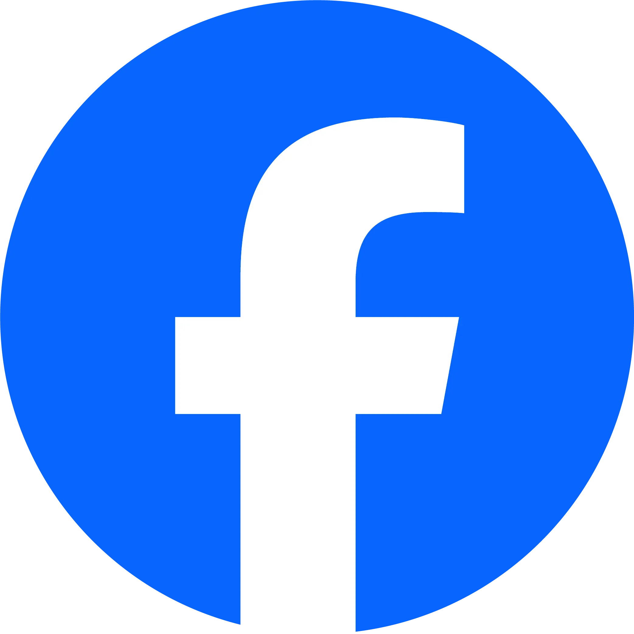 Facebook Logo in Blau – f-Symbol auf blauem Kreis