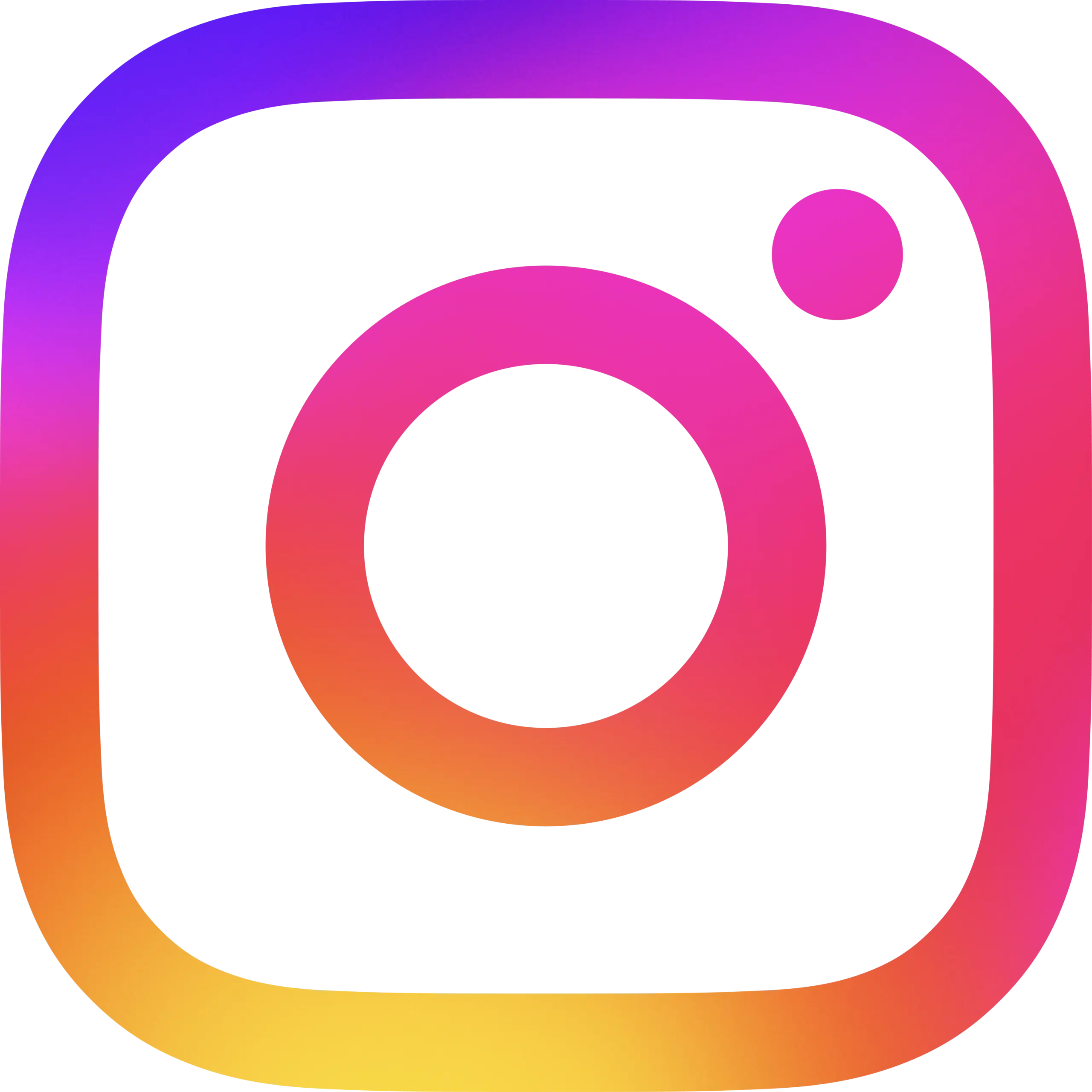 Instagram Logo in Gradient-Farben von Violett zu Pink